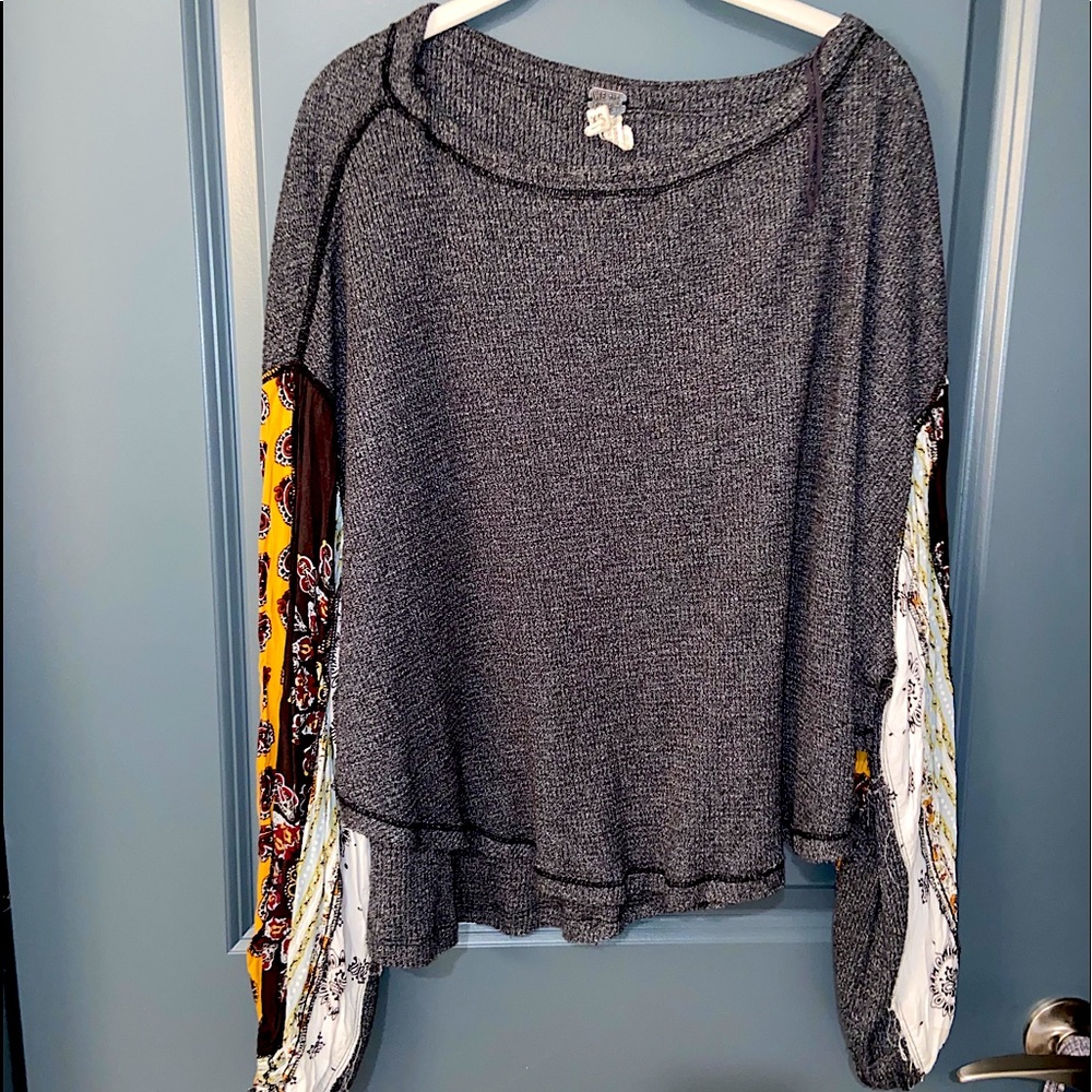 Free people Sweater with detailing on sleeves